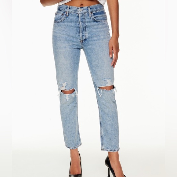 Agolde Denim - Agolde Riley high rise crop